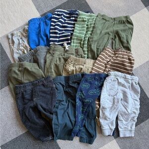 Carter's Kids Multicolor Sweatpants & Joggers Lot - 14